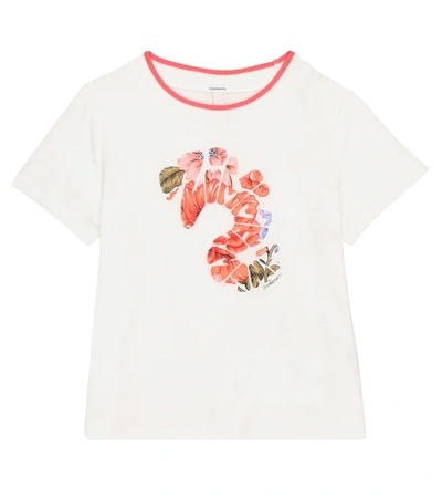 Zimmermann Kids' Poppy Logo Cotton T-shirt In White