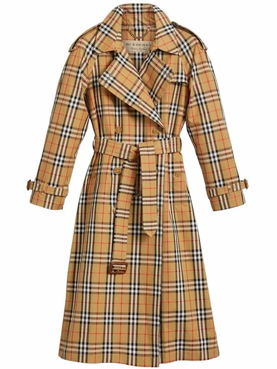 Burberry Women's Beige Cotton Trench Coat