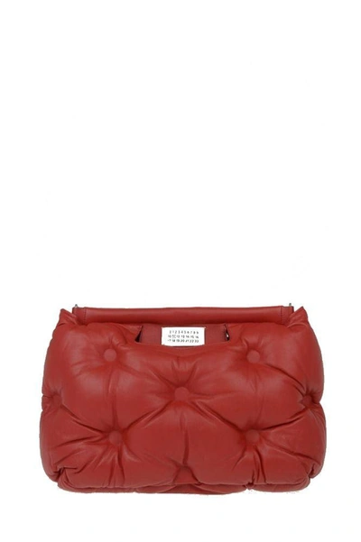 Maison Margiela Women's Red Leather Pouch
