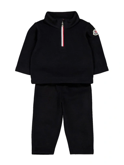 Moncler Kids Clothing Set For For Boys And For Girls In Black