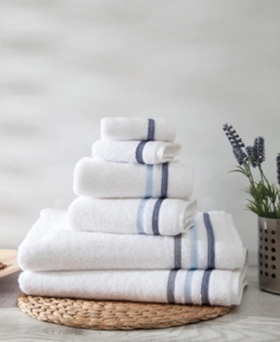 Ozan Premium Home Bedazzle Towel Sets 6-pc. Set Bedding In Blue