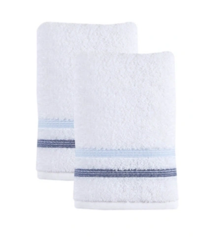 Ozan Premium Home Bedazzle Hand Towel 2-pc. Set Bedding In Blue