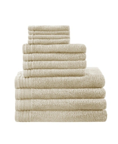 Intelligent Design 510 Design Big Bundle Cotton 12-pc. Towel Set Bedding In Taupe