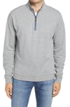 Johnnie-o Sully Quarter Zip Pullover In Slate