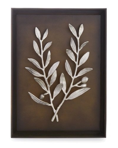 Michael Aram Olive Branch Shadow Box In Gold-tone