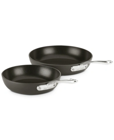 All-clad Essentials Nonstick Fry Pans, Set Of 2 In Black