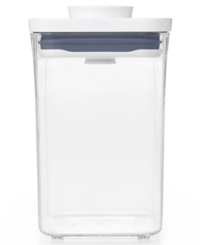 Oxo Pop Small Square Short Food Storage Container In Clear