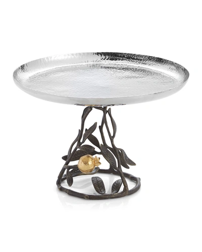 Michael Aram Pomegranate Pastry Stand In Silver
