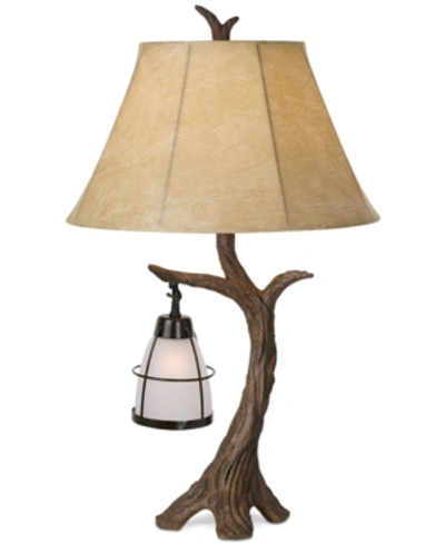 Kathy Ireland Pacific Coast Mountain Wind Table Lamp In Brown