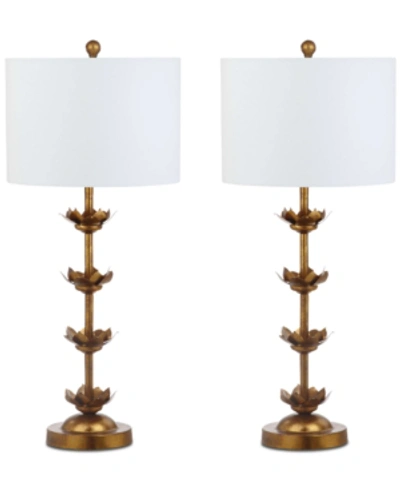 Safavieh Lani Set Of 2 Table Lamps In Gold