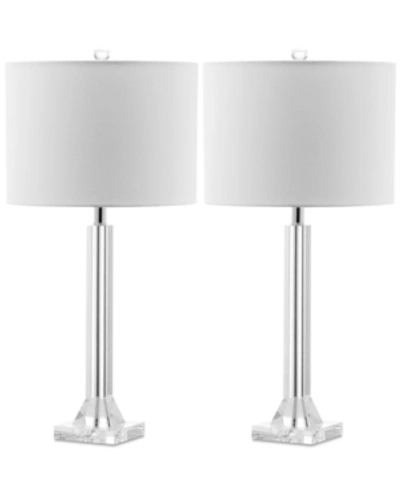 Safavieh Set Of 2 Tyrone Table Lamps In Clear