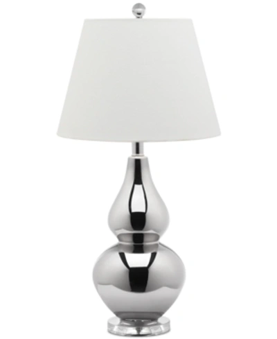 Safavieh Cybil Double Gourd Table Lamp In Silver