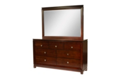 Picket House Furnishings Easton Dresser And Mirror Set In Brown