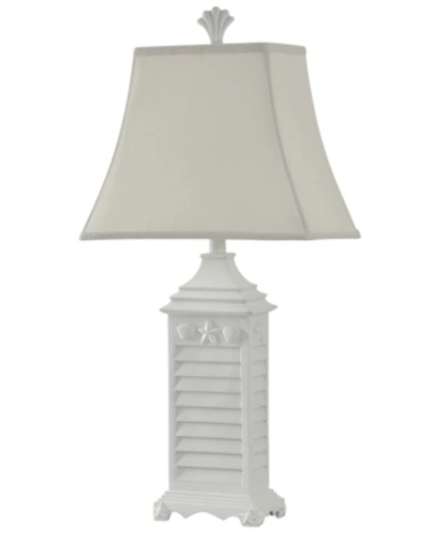 Stylecraft Softback Fabric Shade Table Lamp In White