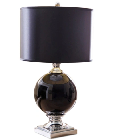 Abbyson Living Black Glass Table Lamp