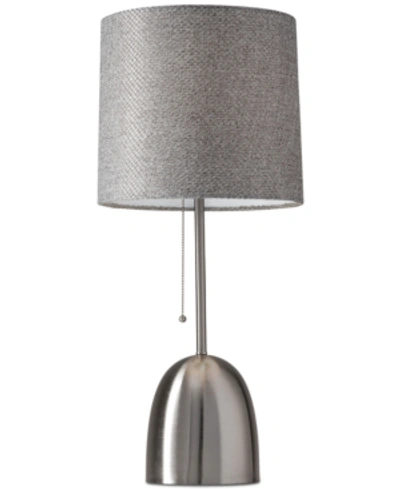 Adesso Lola Table Lamp In Brushed Steel