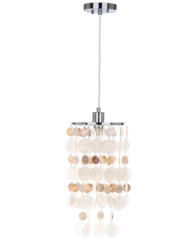 Safavieh Modern Capiz Pendant In Silver