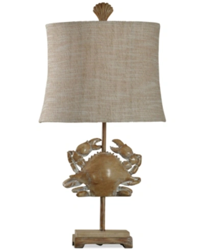 Stylecraft Crab Fossil Table Lamp In Beige