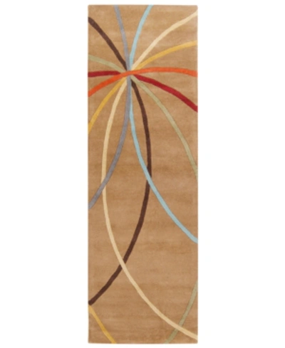 Surya Forum Fm-7140 Tan 2'6" X 8' Runner Area Rug