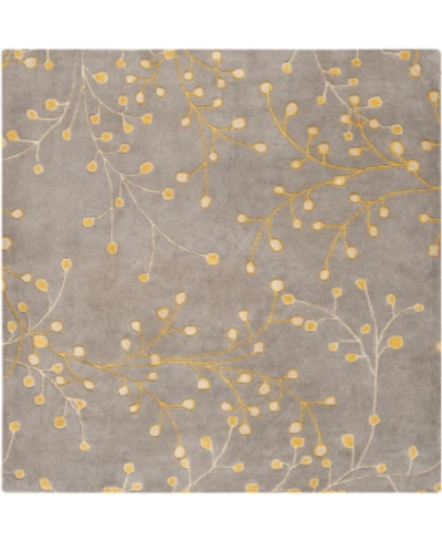 Surya Athena Ath-5060 Taupe 4' Square Area Rug In Tan/beige