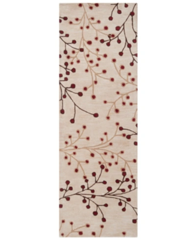 Surya Athena Ath-5053 Burgundy 2'6" X 8' Runner Area Rug