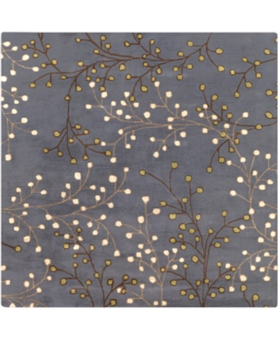 Surya Athena Ath-5125 Navy 4' Square Area Rug In Blue