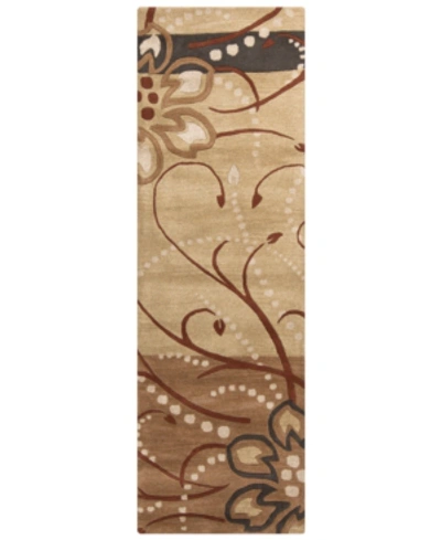 Surya Athena Ath-5006 Camel 3' X 12' Runner Area Rug