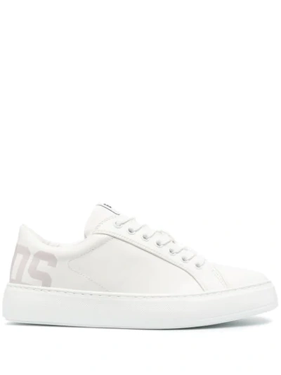 Gcds Synthetic Leather Trainers In White