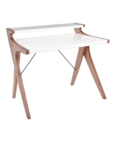 Lumisource Archer Desk In Brown