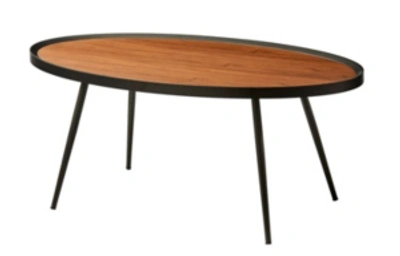 Adesso Baldwin Coffee Table In Walnut/bla