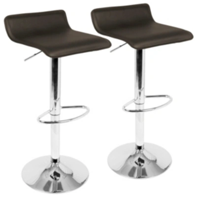 Lumisource Ale Barstool Set Of 2 In Brown