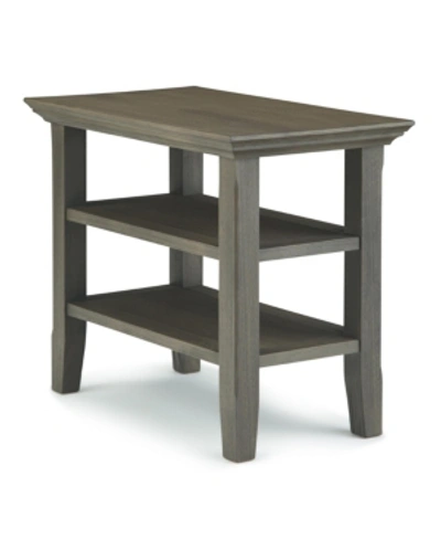 Simpli Home Acadian Side Table In Grey