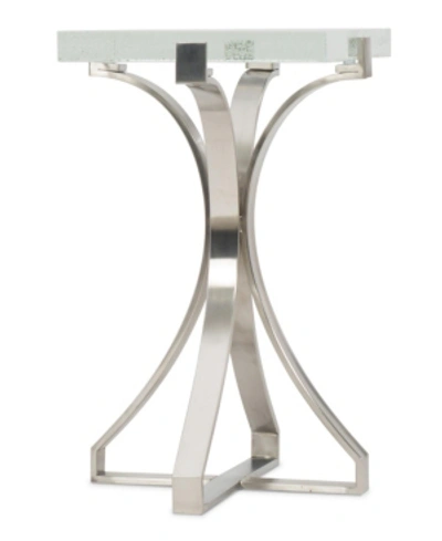 Hooker Furniture Calliope Bubble Glass Accent Table In Chrome