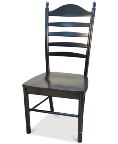 Carolina Classics Flora Dining Chair In Antique Black