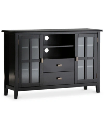 Simpli Home Bellevue Tall Tv Stand In Black