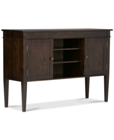 Simpli Home Thompson Tall Tv Stand In Tobacco Brown