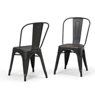 Simpli Home Set Of 2 Fletcher Dining Chair In Black