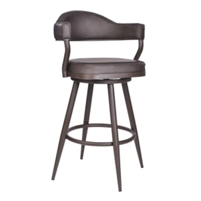 Armen Living Justin 26" Counter Stool In Brown