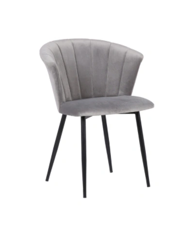 Armen Living Lulu Dining Chair In Grey