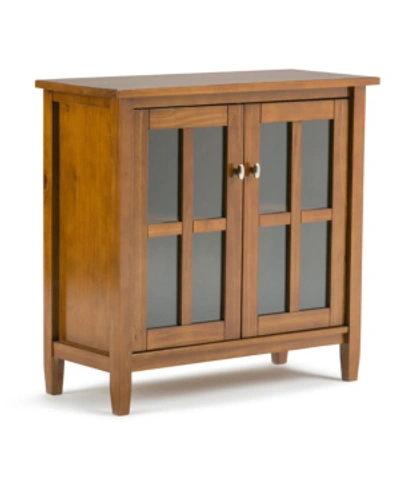 Simpli Home Warm Shaker Cabinet In Light Brown