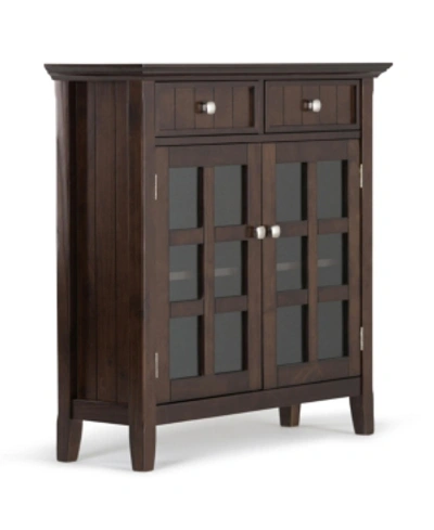 Simpli Home Acadian Storage Cabinet In Brown