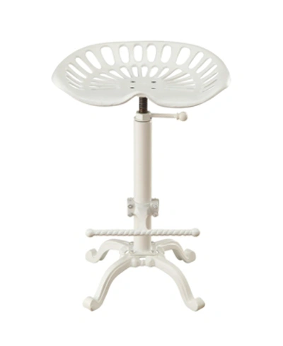 Carolina Classics Kefton Tractor Stool In White