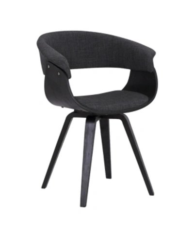Armen Living Summer Dining Chair In Charcoal