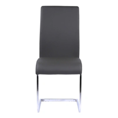 Armen Living Amanda Dining Side Chair (set Of 2) In Grey