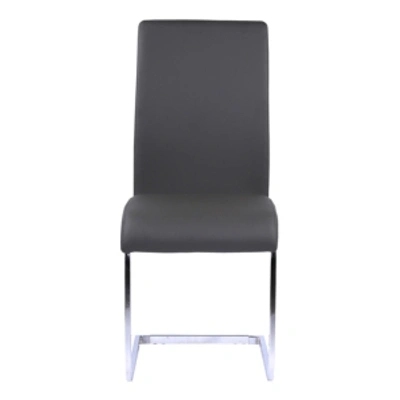 Armen Living Amanda Dining Side Chair (set Of 2) In Gray
