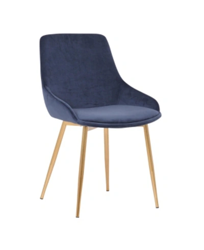 Armen Living Heidi Dining Chair In Blue