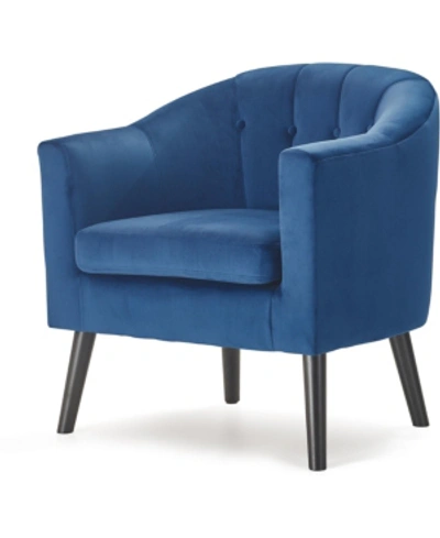 Adore Decor Ivey Tufted Accent Chair In Blue