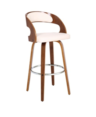 Armen Living Shelly Counter Stool In Cream