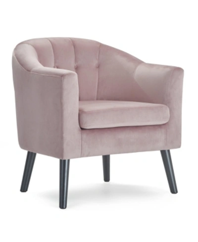 Adore Decor Ivey Tufted Accent Chair In Pink