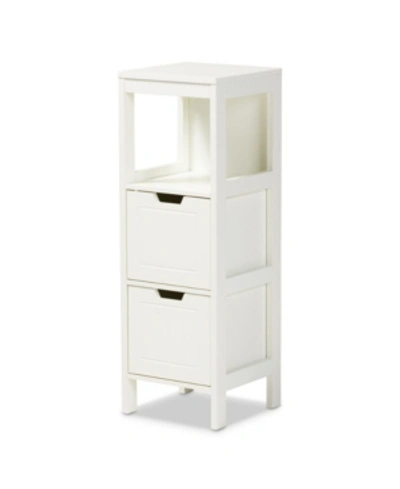 Baxton Studio Reuben 2-drawer Storage Cabinet In White